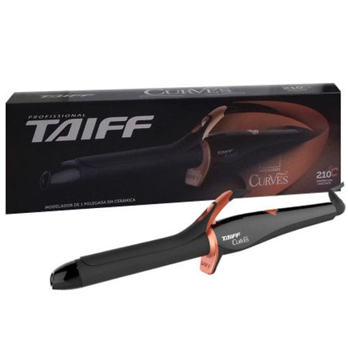 Modelador Babyliss Taiff Curves 25mm Cerâmica 48W Preto