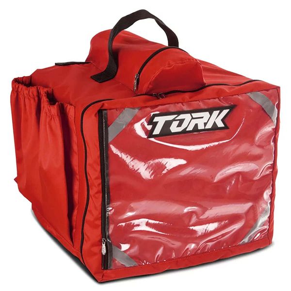 Mochila Térmica Pro Tork Para Entregar Pizza 45 Litros Vermelha