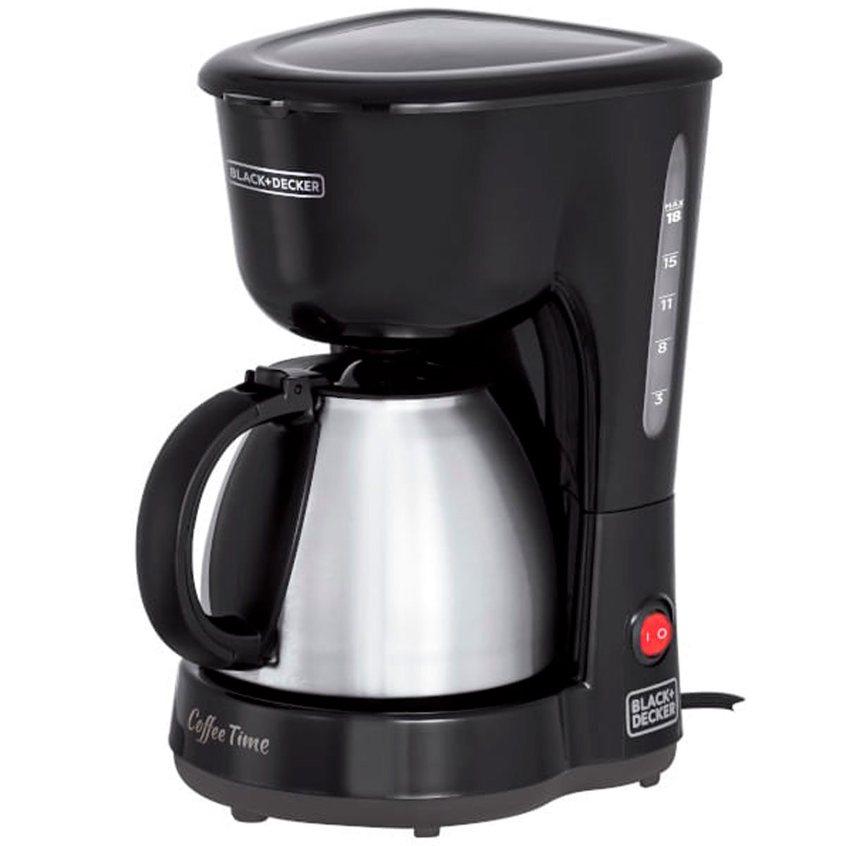 Cafeteira Elétrica Black+Decker Jarra Inox 750ml 127V - CM15