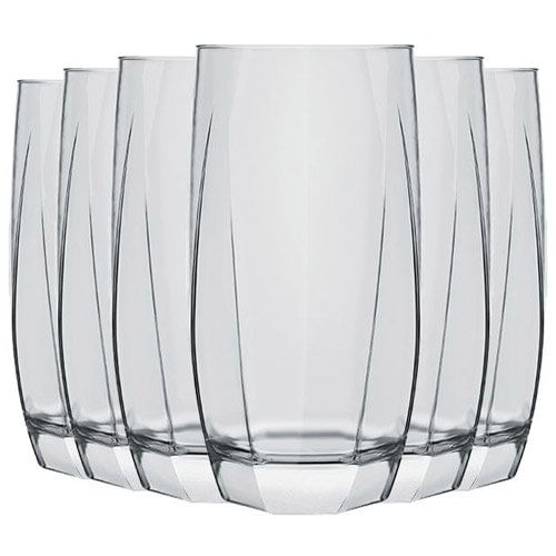 Jogo De Copos Nadir 6 Peças Capri 410ml Transparente 76180200796555