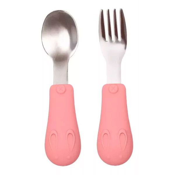 Kit Talher Buba Com Cabo de Silicone Rosa (MP)