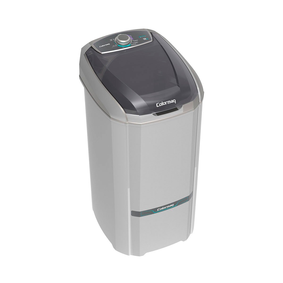 Lavadora Tanquinho Colormaq 10kg Semiautomática Prata LCS10