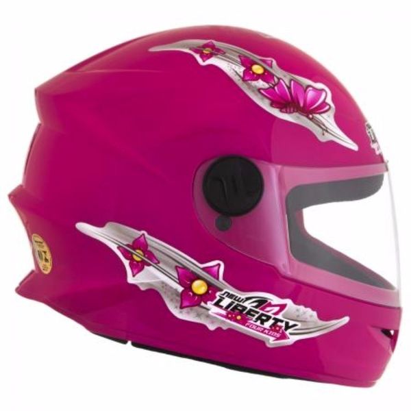 Capacete Pro Tork New Liberty Kids For Girls Rosa Tamanho 54