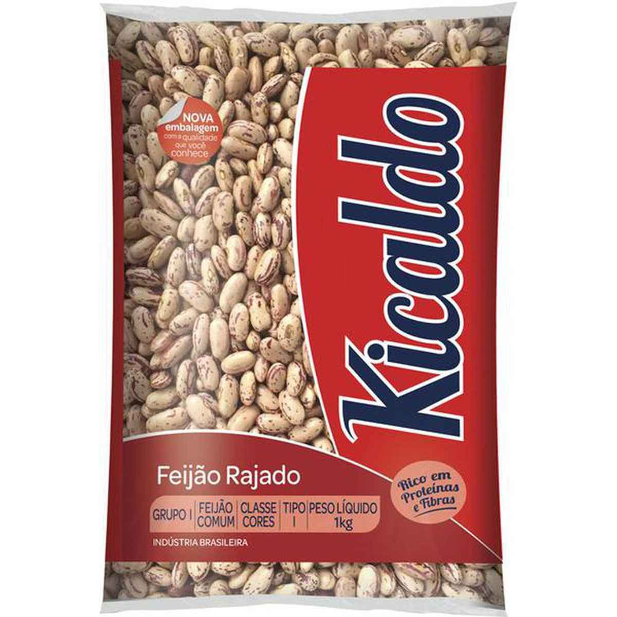 Feijão Rajado Kicaldo 1kg