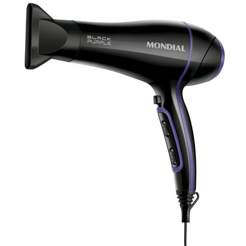 Secador De Cabelo Black Purple 127V 2000W Preto e Lilás SCN-01