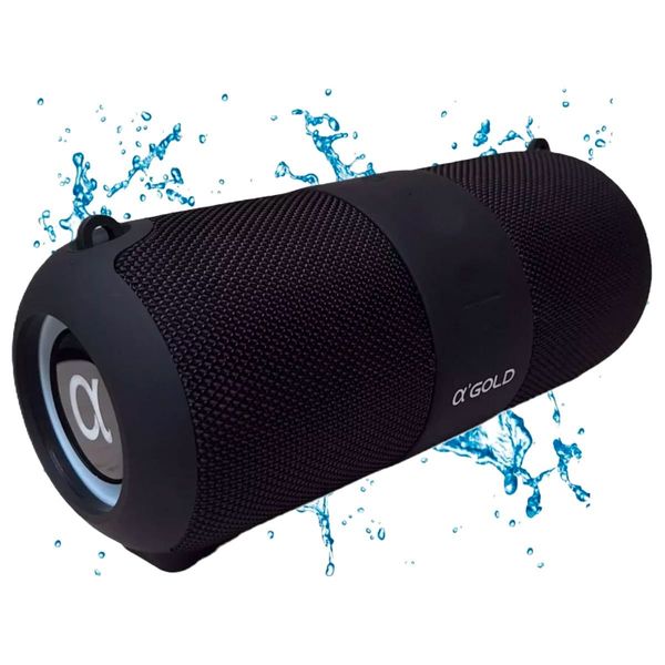 Caixa De Som Bluetooth A'Gold SM-14A Preto (MP)