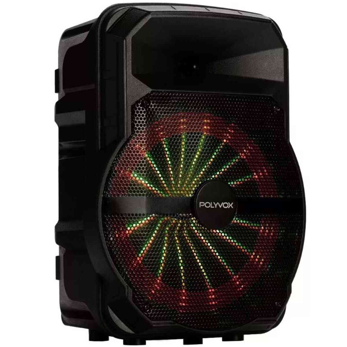 Caixa de Som Amplificada Polyvox XC-710T Preta