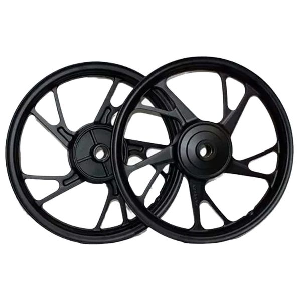Aro Liga Leve BHD Fan 125 KS 2009/2019 Freio A Tambor Mod Pé Galinha Preto (MP)