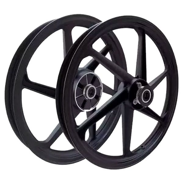 Aro Liga Leve BHD Factor 125/125I/150 Fazer 150 Freio A Disco Mod 6 Pontas Preto (MP)