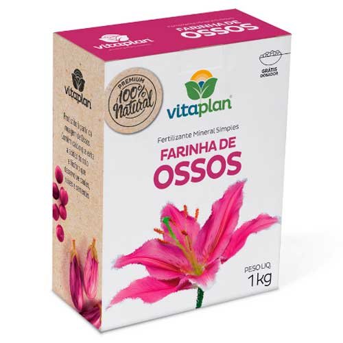 Fertilizante Vitaplan Mineral Simples Farinha De Ossos 1kg - 8000102-U (MP)