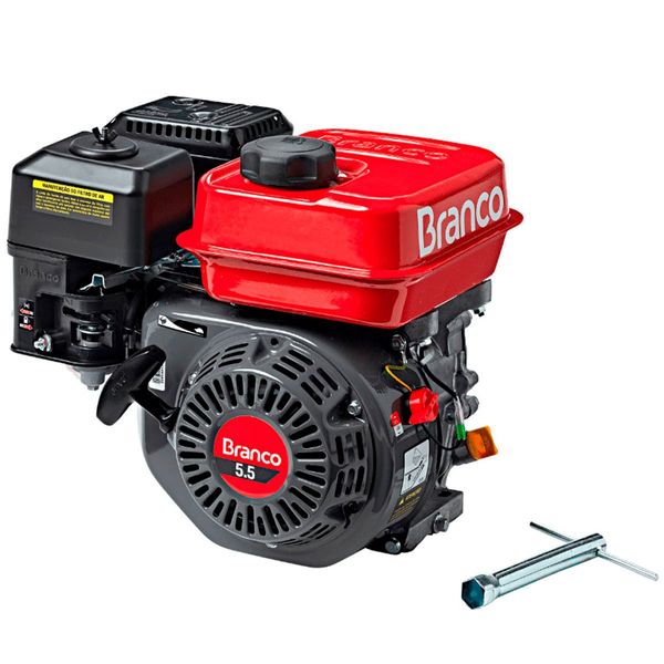 Motor Branco Estacionário À Gasolina 4 Tempos 5,5CV Partida Manual B4T-5.5 (MP) Motor Branco Estacionário à Gasolina 4 Tempos 5,5CV Partida Manual B4T-5.5 (MP)