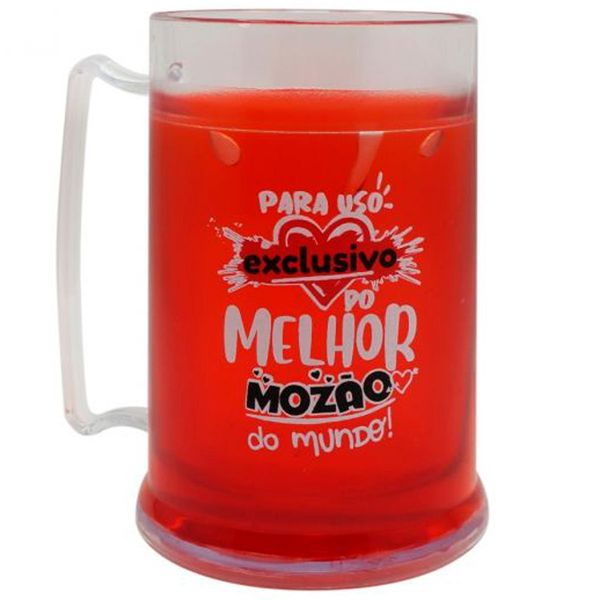 Mini Caneca Cebola Brindes Gel Mozão 300ml Vermelho (MP)