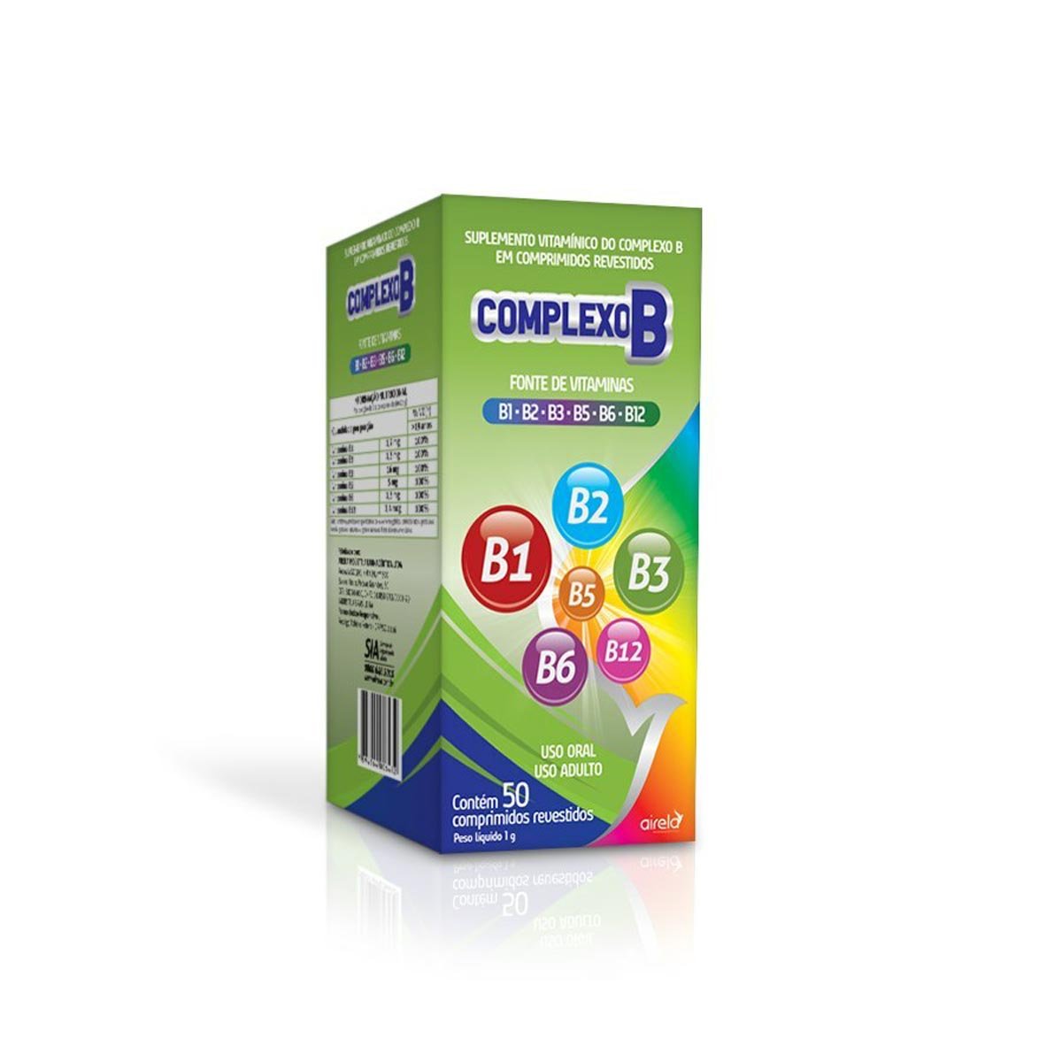 Complexo B 50 Comprimidos Airela