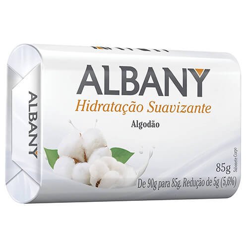 Sabonete Albany Feminino Branco 85g
