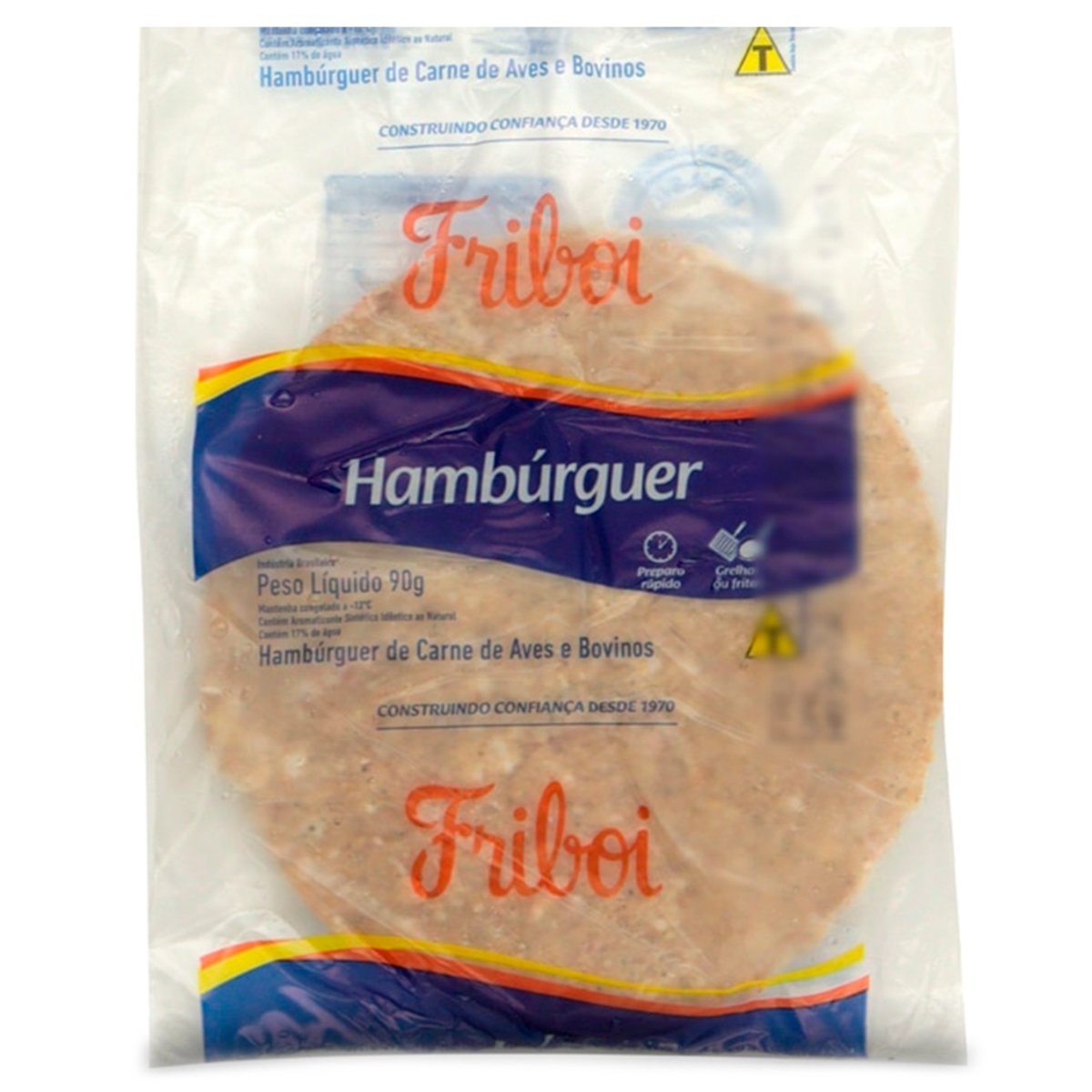 Hambúrguer Misto FRIBOI Carne Bovina e Aves 56g