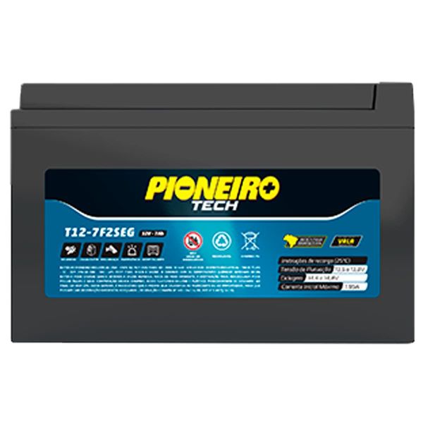 Bateria VRLA Pioneiro T12-7F2SEG 12V 7AH (MP)