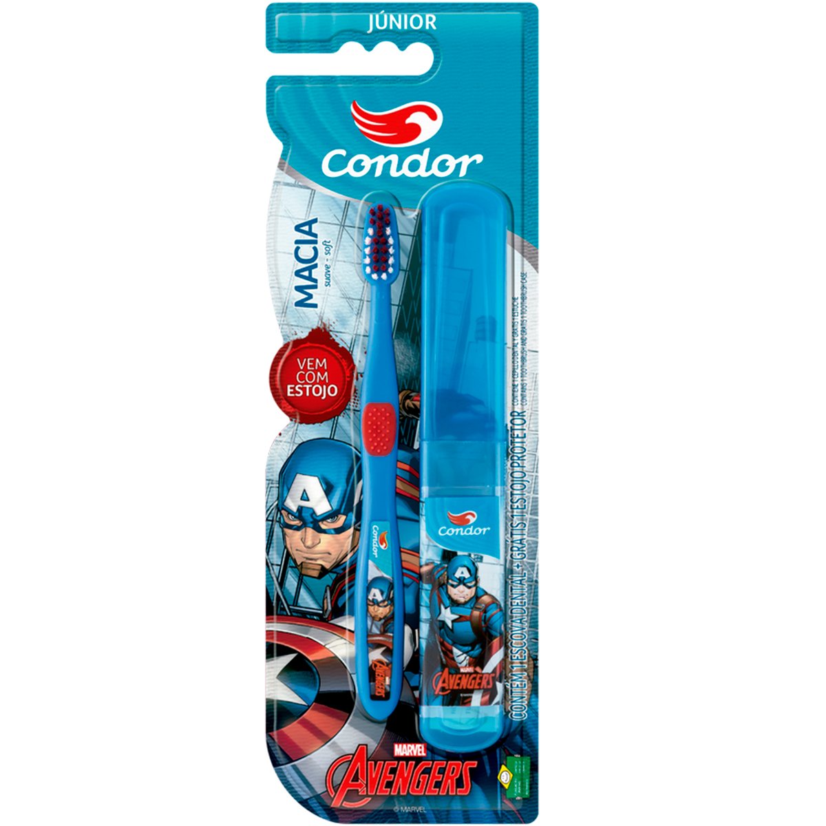 Escova Dental Infantil Macia Condor Avengers 3160-0