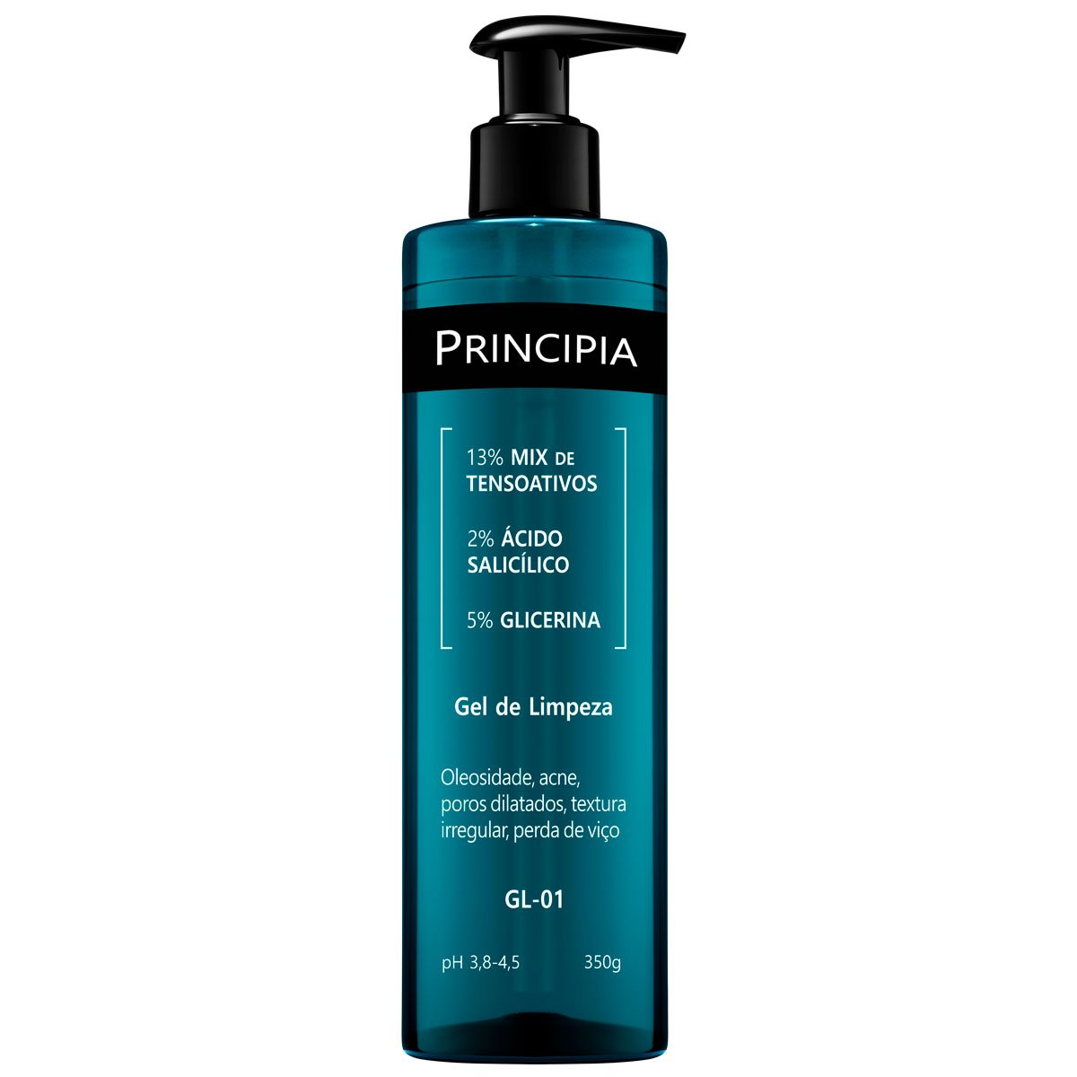 Gel De limpeza Principia GL-01 Mix De Tensoativos + Ácido Salicílico + Glicerina 350g