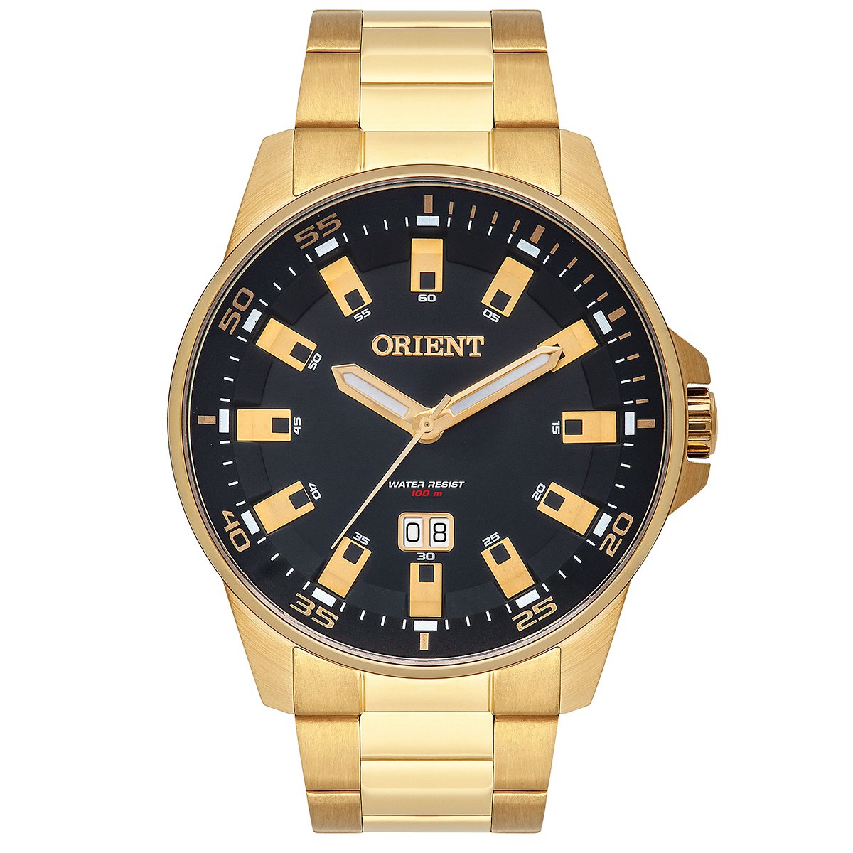 Relógio Masculino Orient Dourado MGSS1218 P1KX