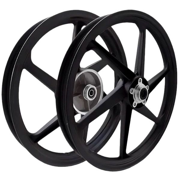 Aro Liga Leve BHD Titan 150 2014 A 2015 / Titan 160 ESD 2015 A 2024 Freio A Disco Mod 6 Pontas Preto (MP)