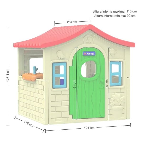 Casinha Playground Kids House Xalingo 09669 (MP)