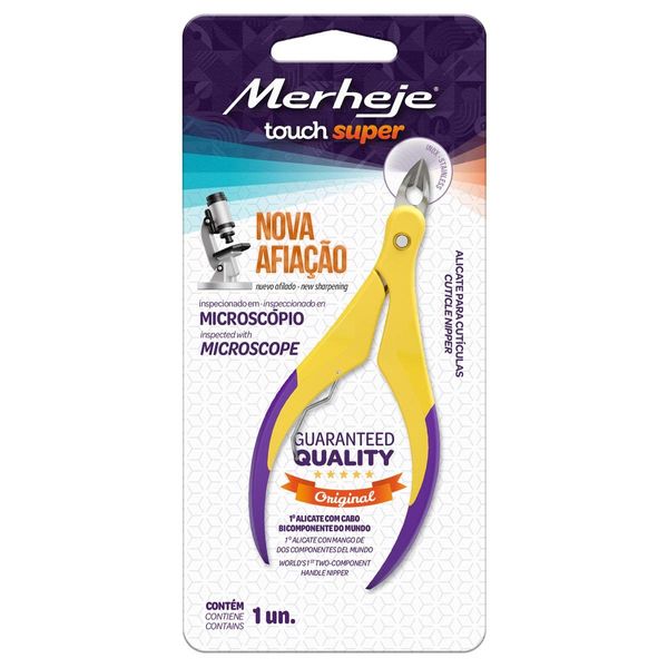 Alicate Para Cutícula Merheje Touch Super Amarelo (MP)