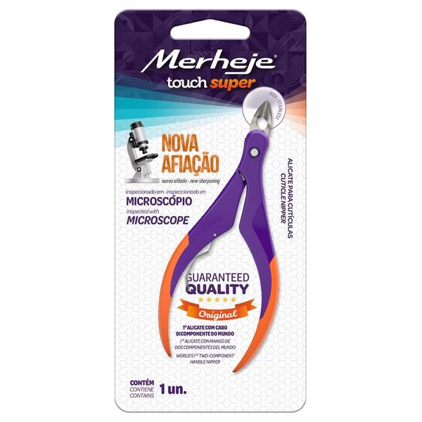 Alicate Para Cutícula Merheje Touch Super Laranja (MP)