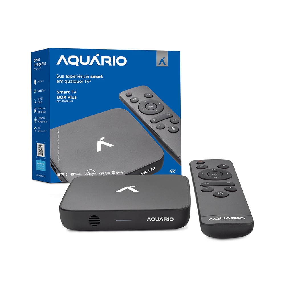 Adaptador Para TV Aquário 4K STV3000PLUS