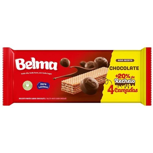 Biscoito Wafer Belma Chocolate 90g