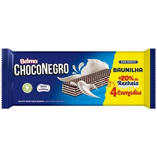 Biscoito Wafer Belma Choconegro 90g