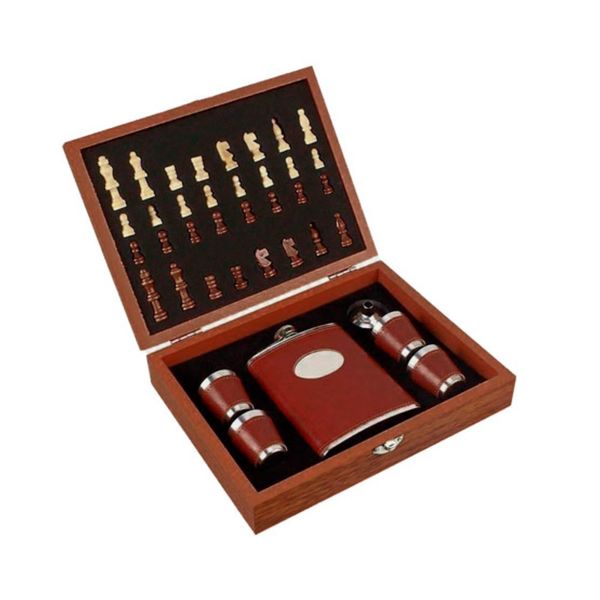 Jogo Xadrez Com Maleta De Madeira E Kit Cantil RMT1949 (MP)