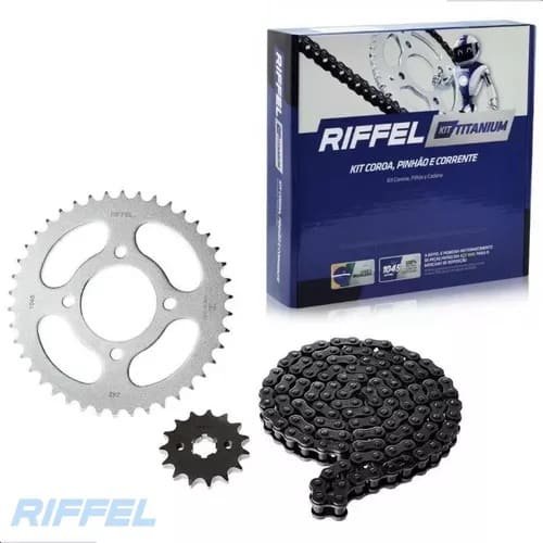 Kit Relação Riffel Titanium Bros 160 2015-2024 / XRE 190 2016-2024 (MP)