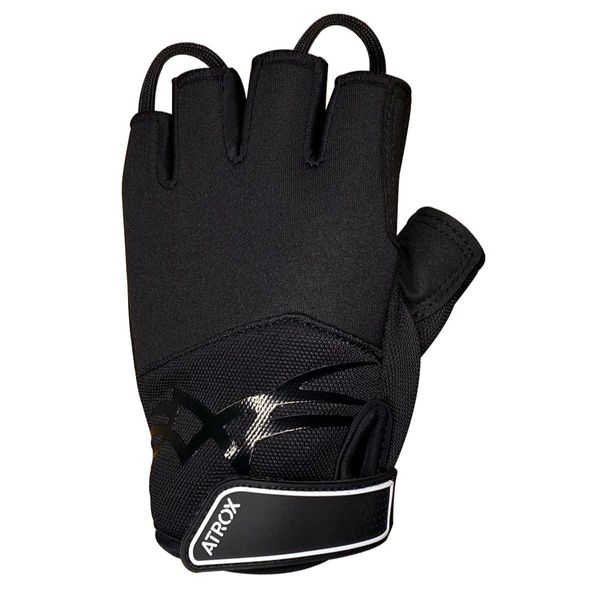 Luva Para Motociclista Atrox Stamp Slim Preto P (MP)