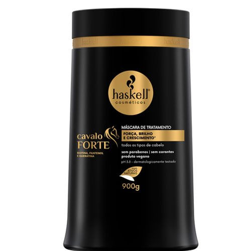 Máscara De Tratamento Haskell Cavalo Forte Força, Brilho e Crescimento 900g