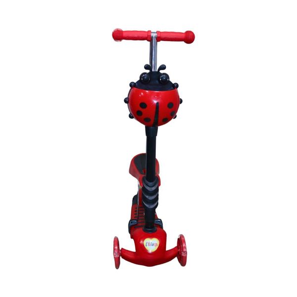 Patinete Joaninha 2 Em 1 Ferro E Plástico Suporta Até 45kg 58x75cm (MP)