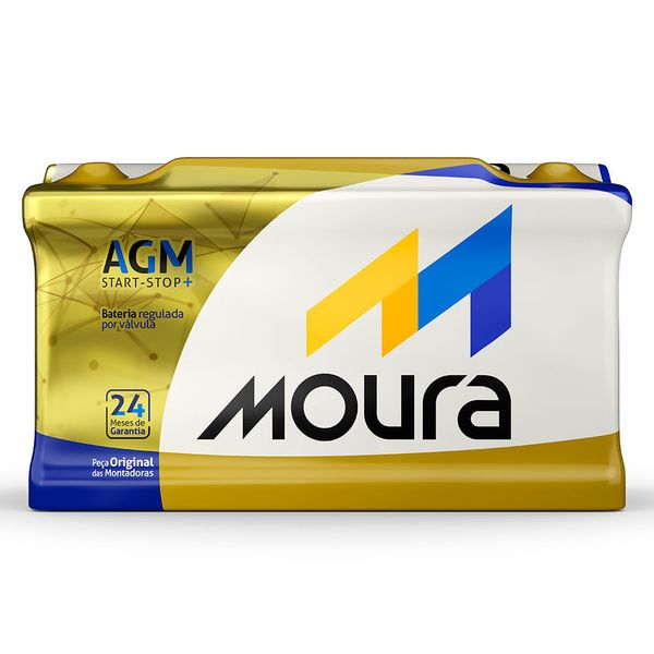 Bateria Moura AGM (80Ah) Star Stop - MA80CD (MP)