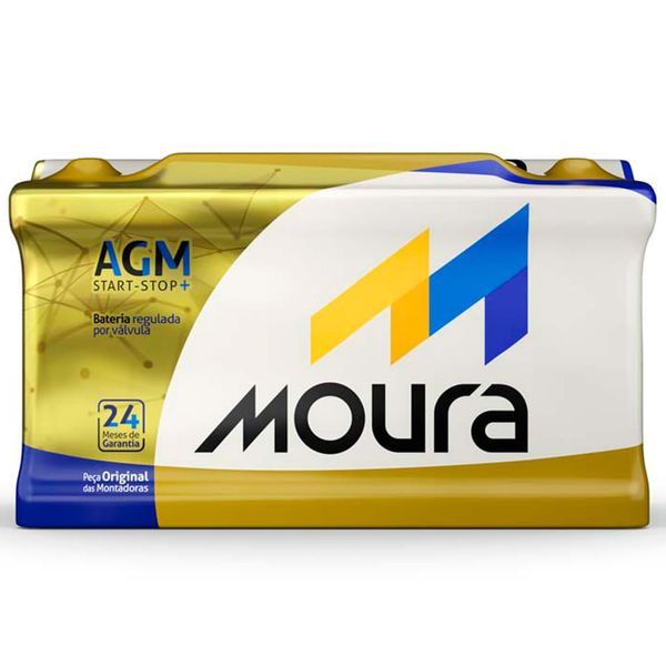 Bateria para Automóvel Moura AGM (60Ah) Start-Stop MA60AD (MP) Bateria para Automà³vel Moura AGM (60Ah) Start-Stop MA60AD (MP)