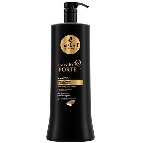 Shampoo Haskell Cavalo Forte Força, Brilho e Crescimento 01 Litro