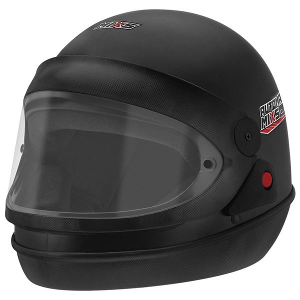 Capacete Mixs Automatic Classic Tamanho Preto Fosco 58