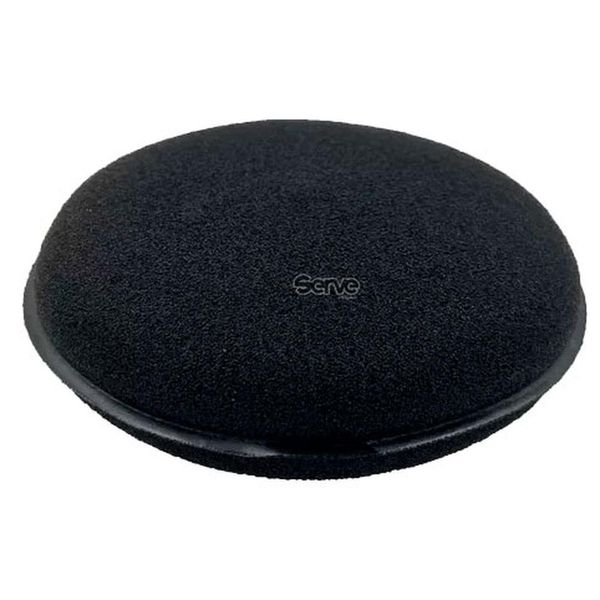 Espuma Esponja Aplicadora De Cera Couro Silicone Pretinho Cor Preta (MP)