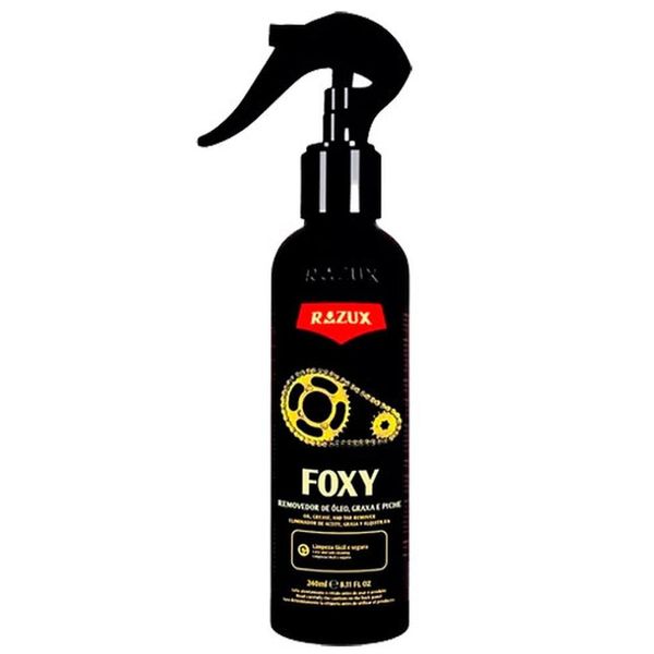 Removedor Óleo Graxa Piche Limpa Corrente Foxy Razux 240ml (MP)