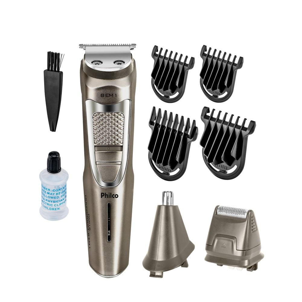 Aparador de Pelos Philco 8 em 1 PAP16 Chumbo