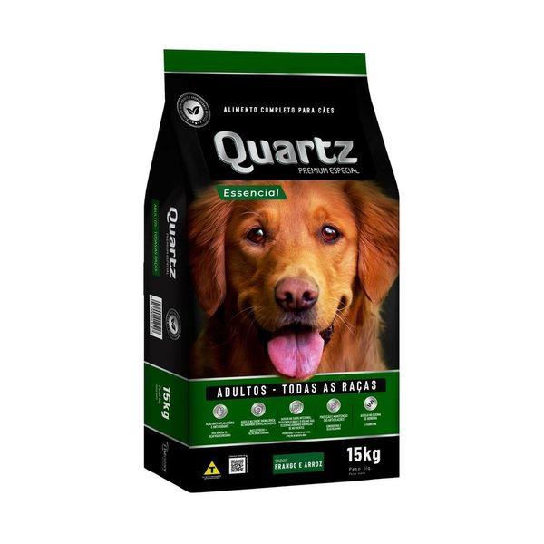 Ração Quartz Cão Adulto Premium Essencial 15kg (MP)