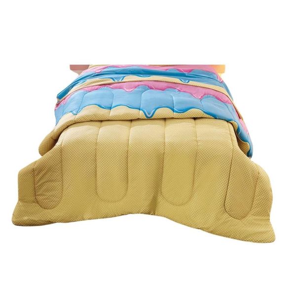 Edredom Teka Kids Solteiro Sorvete 140x215cm 100% Algodão (MP)