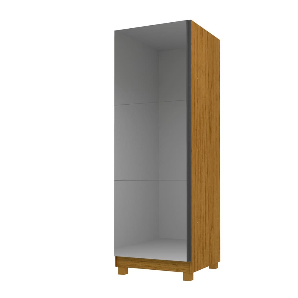 Sapateira 1 Porta Gelius Gold Com Espelho Naturale