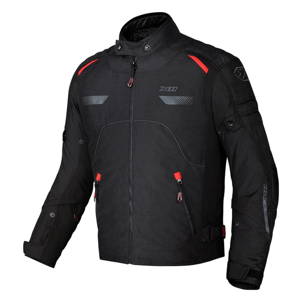 Jaqueta Para Motociclista Veler Masculina Preto/Vermelho GG X11 (MP)
