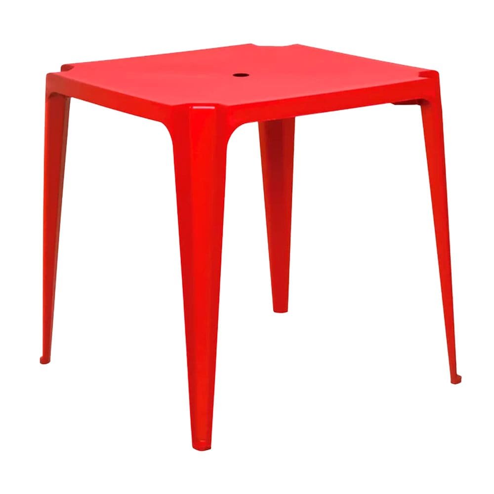 Mesa De Plástico 4 Lugares Mor Vermelho (MP)