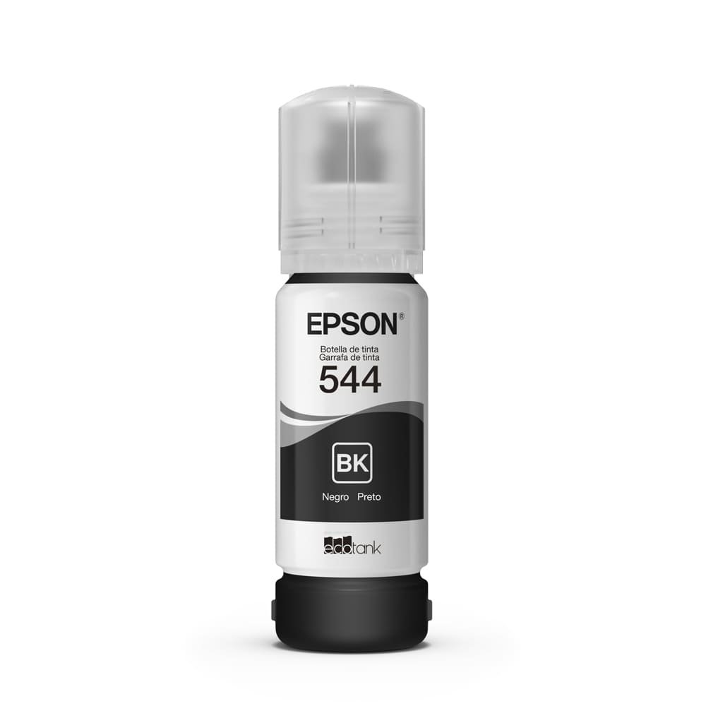 Garrafa de Tinta Preta para Impressora EcoTank Epson T544122-BR - Original
