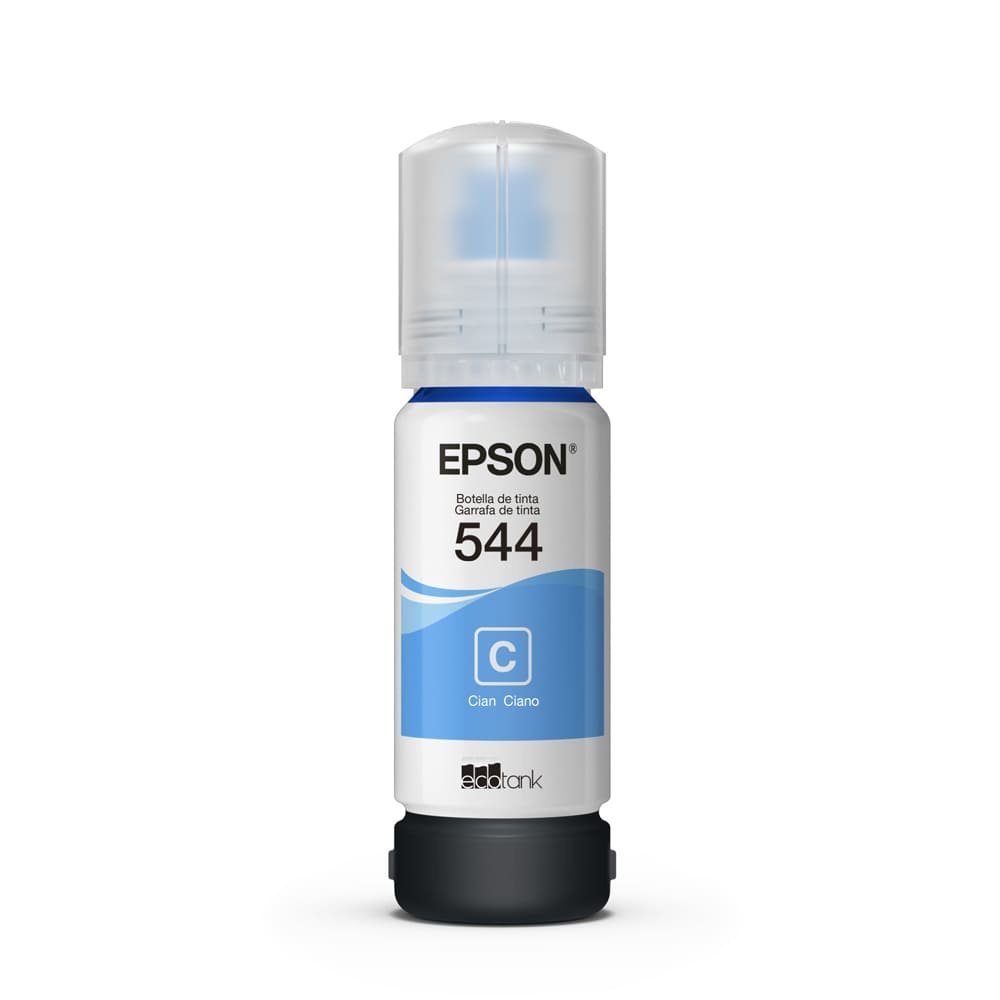 Garrafa de Tinta Ciano para Impressora EcoTank Epson T544222-BR - Original