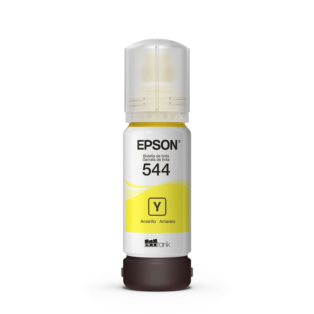 Garrafa de Tinta Amarela para Impressora EcoTank Epson T544422-BR - Original